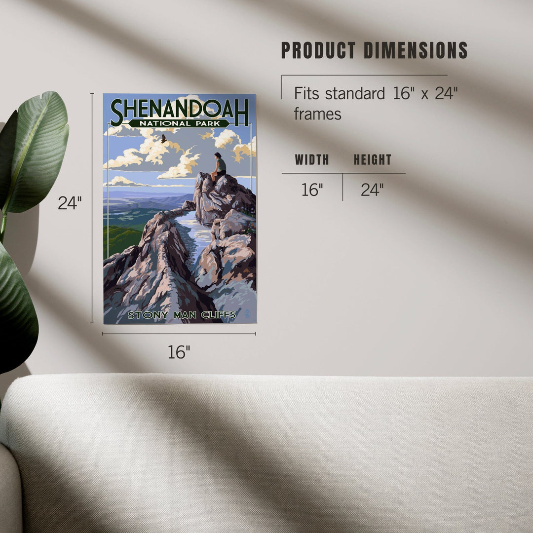 Shenandoah National Park, Virginia, Stony Man Cliffs View, Art & Giclee Prints Art Lantern Press