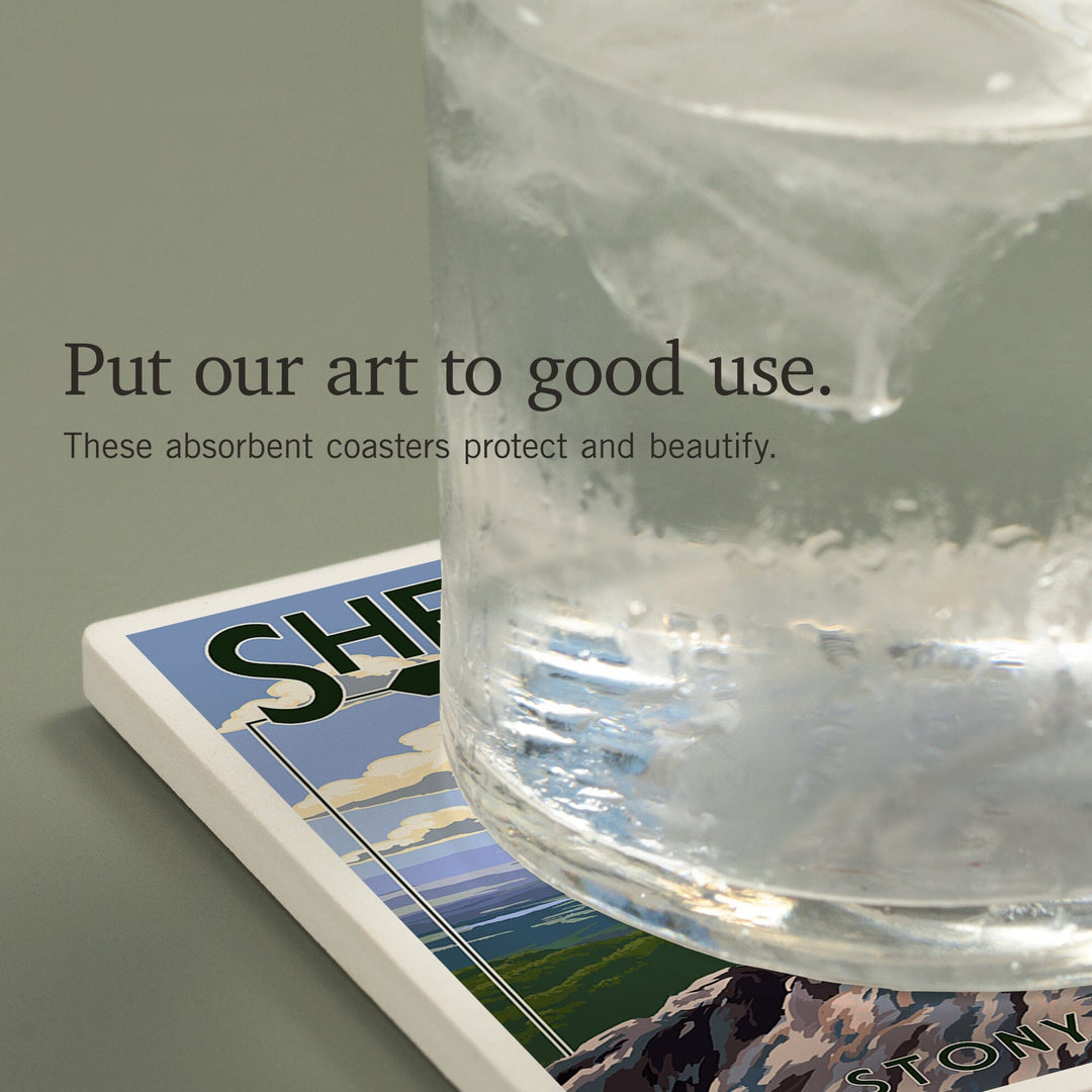 Shenandoah National Park, Virginia, Stony Man Cliffs View, Coasters Coasters Lantern Press