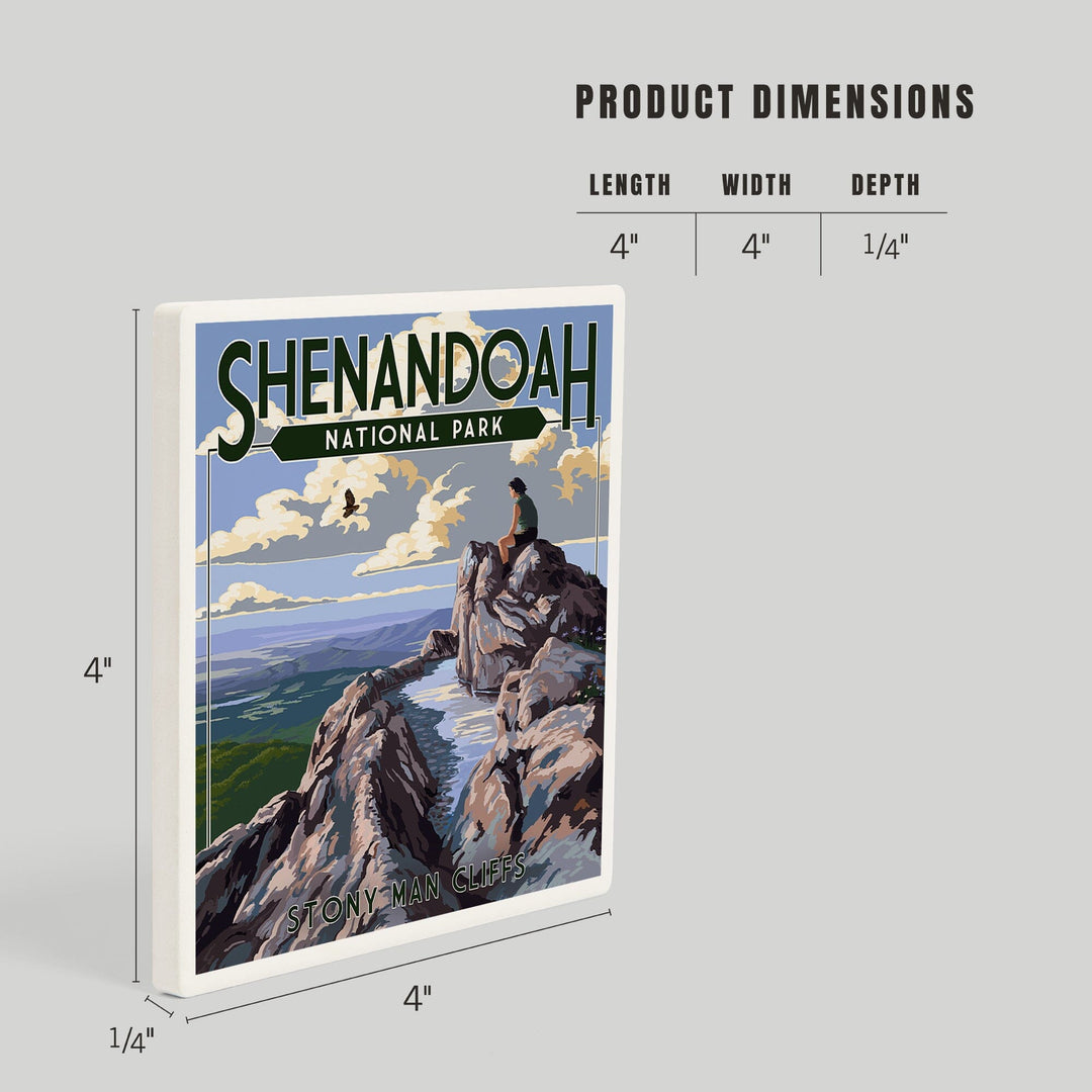 Shenandoah National Park, Virginia, Stony Man Cliffs View, Coasters Coasters Lantern Press