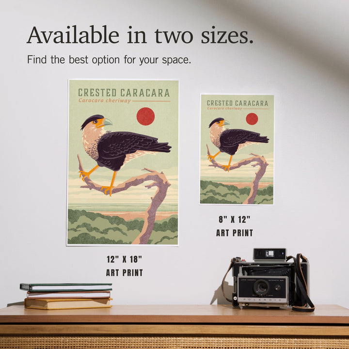 Shorebirds at Sunset Collection, Crested Caracara, Bird, Art & Giclee Prints Art Lantern Press