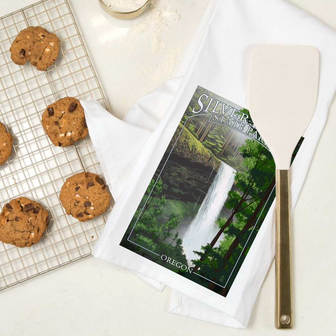 Silver Falls State Park, Oregon, South Falls, Jigsaw Puzzle Kitchen Lantern Press