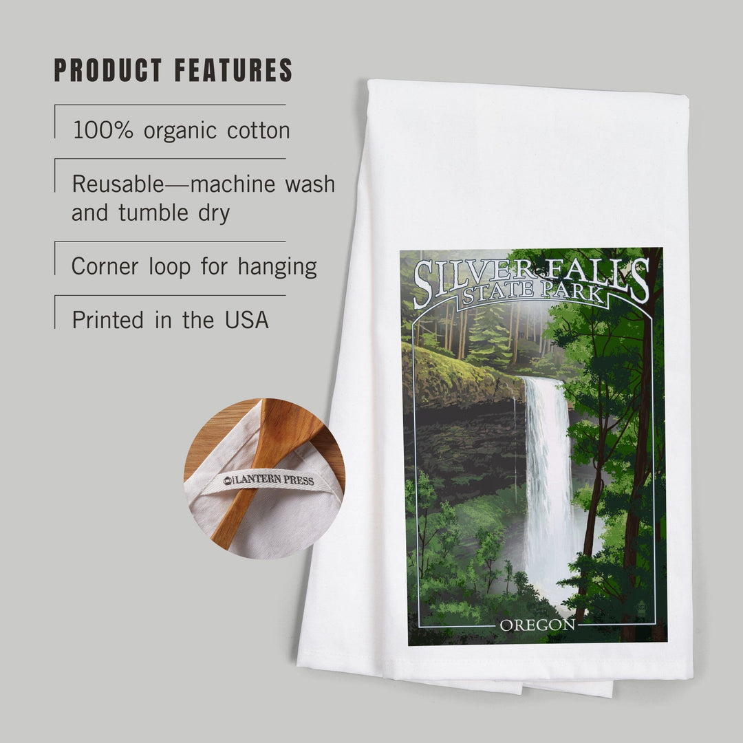 Silver Falls State Park, Oregon, South Falls, Jigsaw Puzzle Kitchen Lantern Press