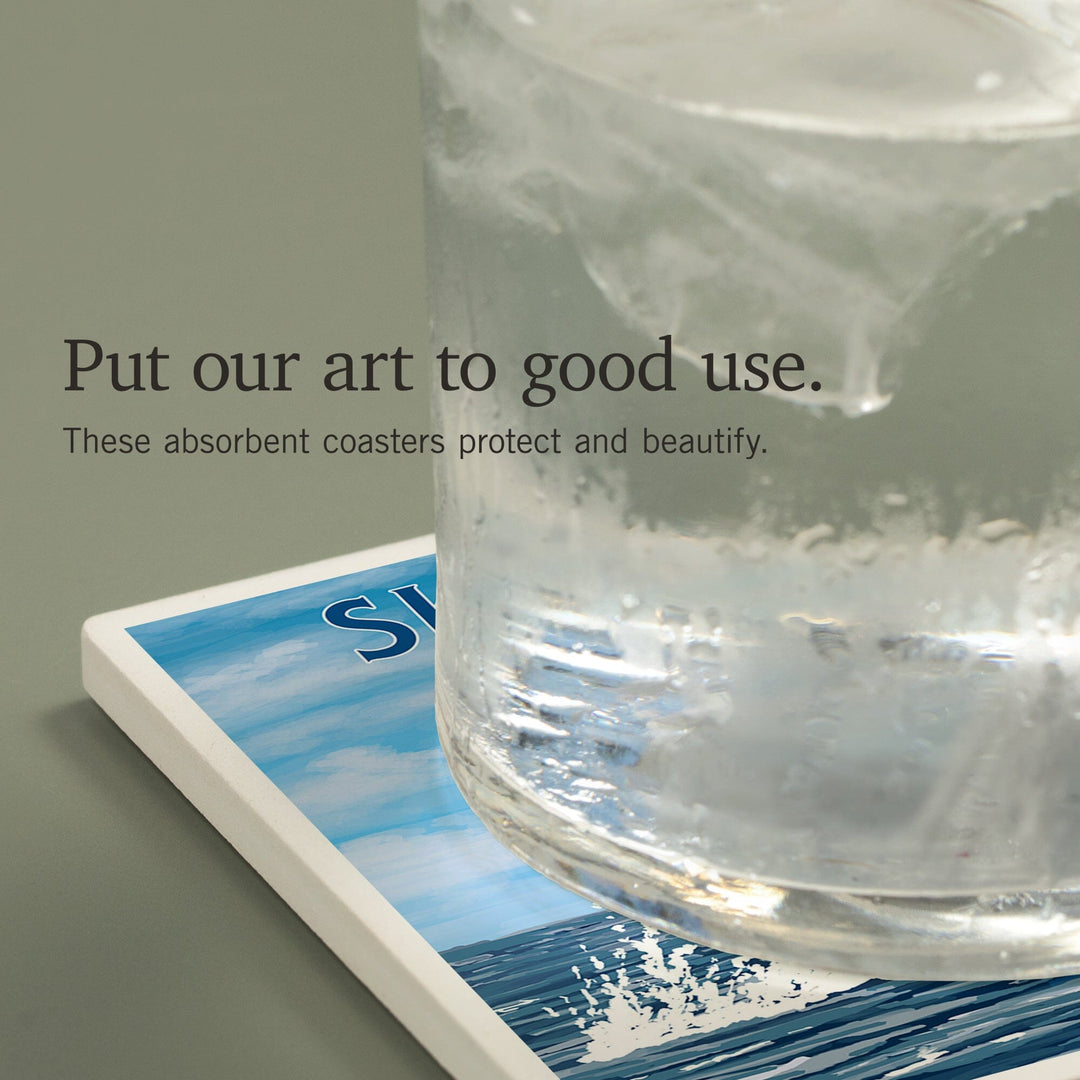 Skagway, Alaska, Humpback Whale, Coasters Coasters Lantern Press