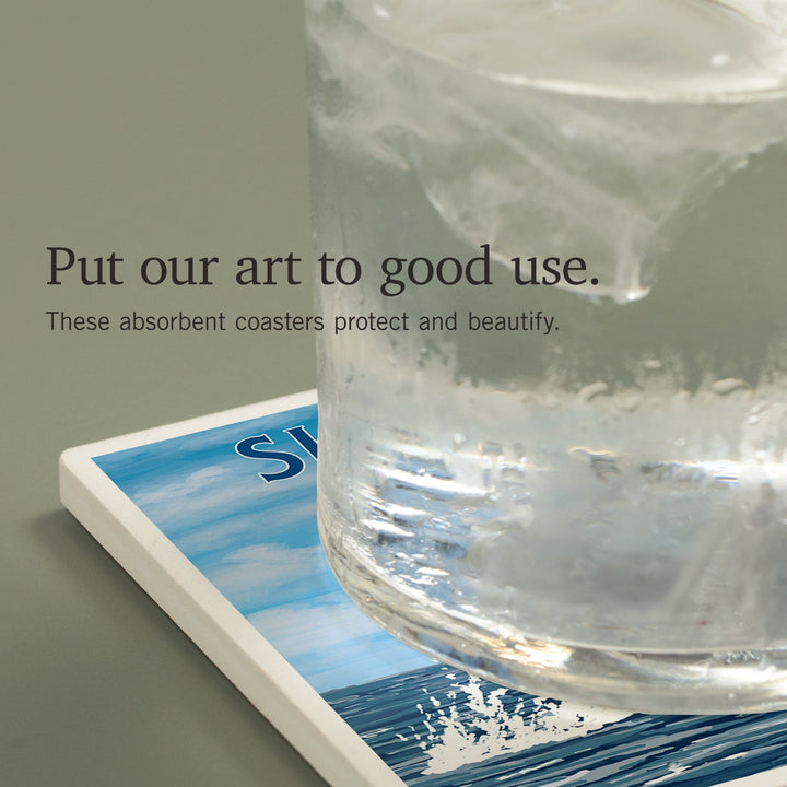 Skagway, Alaska, Humpback Whale, Coasters Coasters Lantern Press