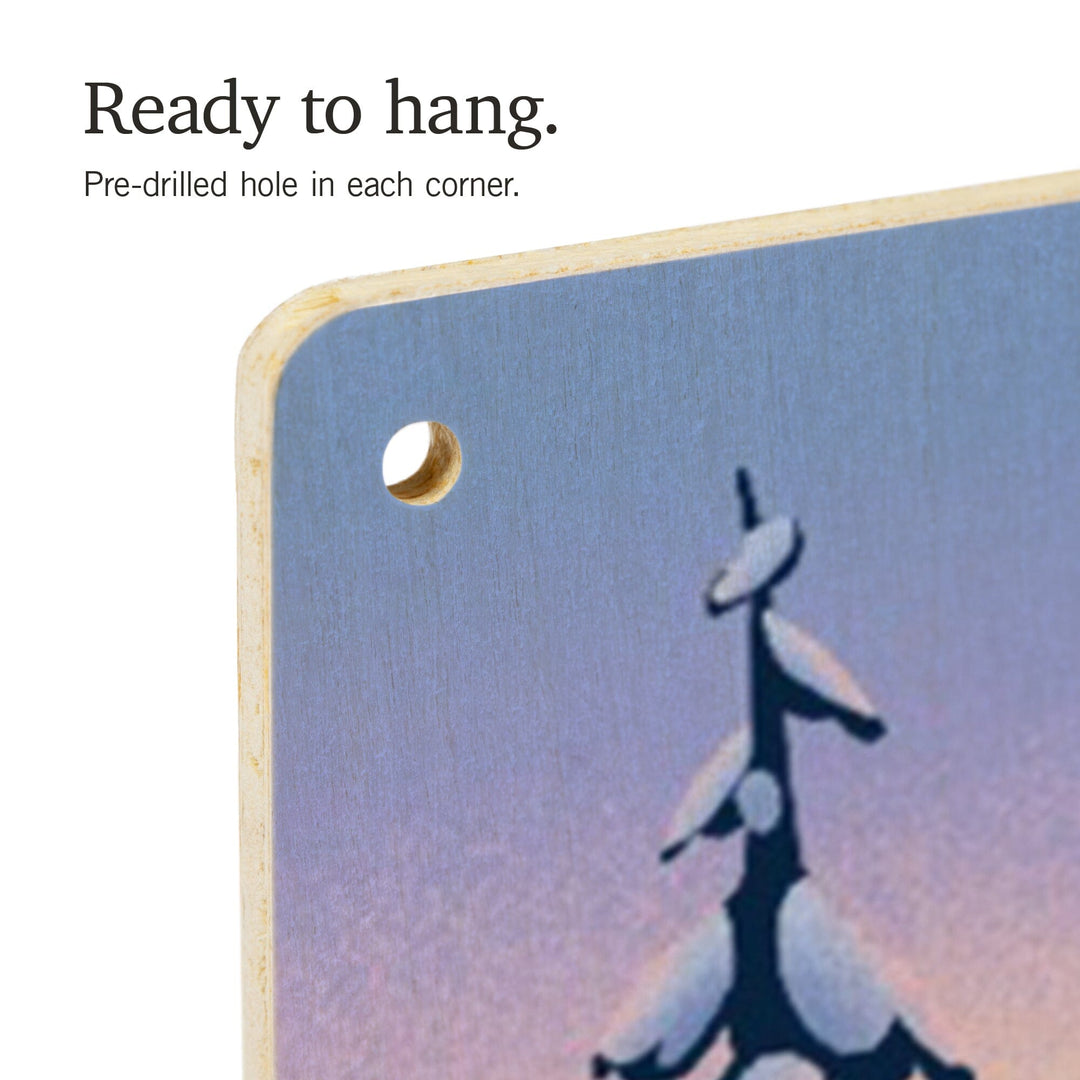 Ski for Miles, Skiing, Wood Signs and Postcards Wood Lantern Press