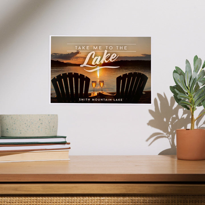 Smith Mountain Lake, Virginia, Take Me to the Lake, Sunset View, Art & Giclee Prints Art Lantern Press