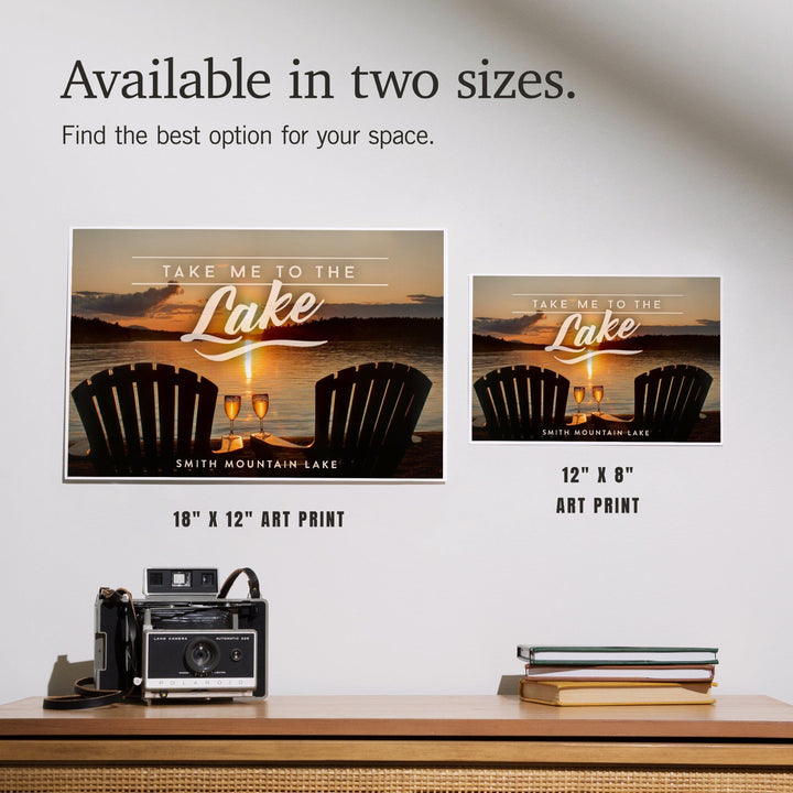 Smith Mountain Lake, Virginia, Take Me to the Lake, Sunset View, Art & Giclee Prints Art Lantern Press