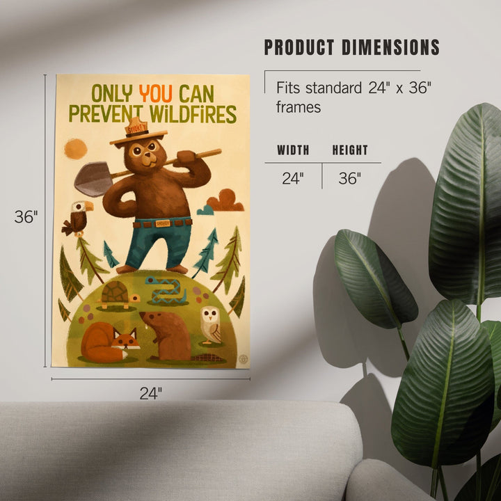 Smokey Bear and Friends, Officially Licensed, Art & Giclee Prints Art Lantern Press
