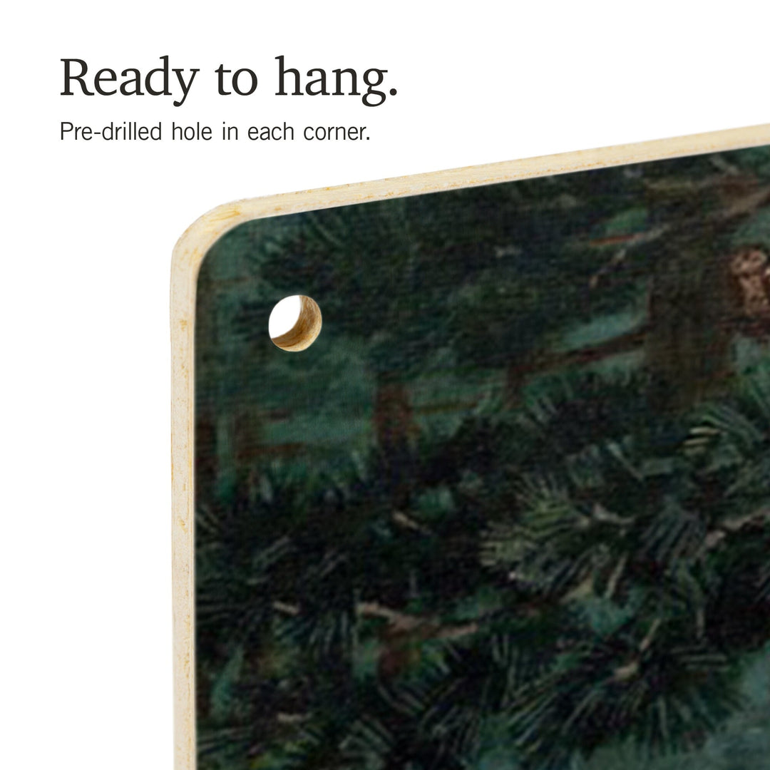 Smokey Bear Hugging Tree, Lantern Press Artwork, Wood Signs and Postcards Wood Lantern Press