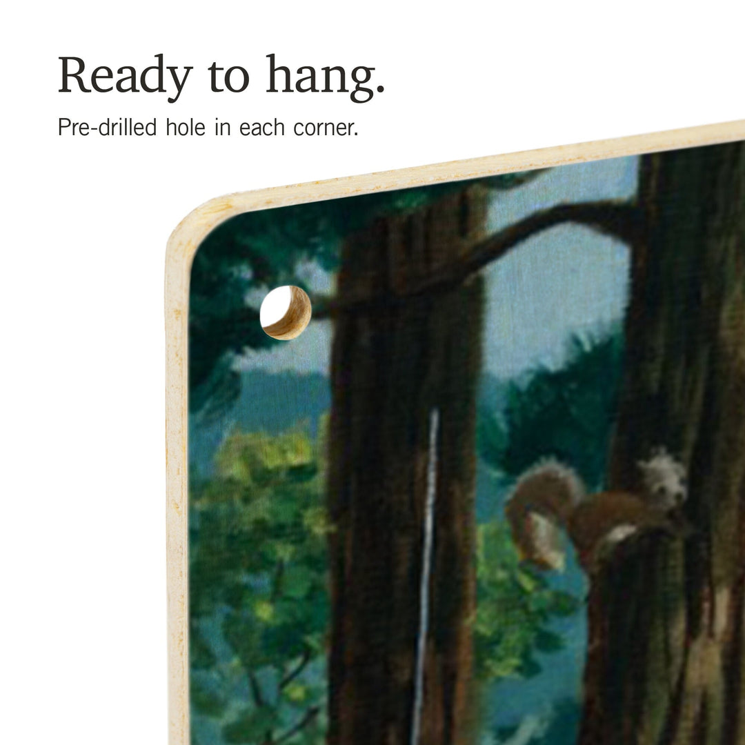 Smokey Bear, Leaving in SUV, Vintage Poster, Wood Signs and Postcards Wood Lantern Press