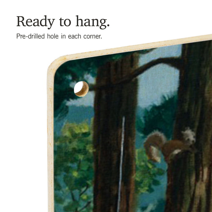 Smokey Bear, Leaving in SUV, Vintage Poster, Wood Signs and Postcards Wood Lantern Press