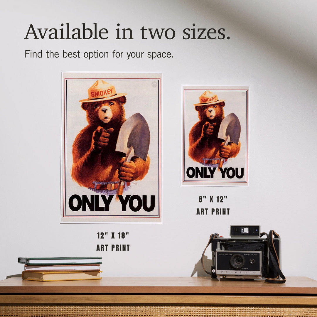 Smokey Bear, Only You, Officially Licensed Vintage Poster, Art & Giclee Prints Art Lantern Press