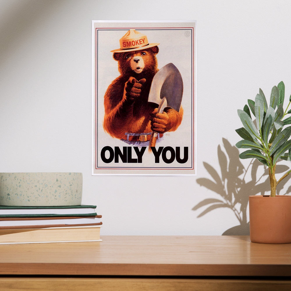Smokey Bear, Only You, Officially Licensed Vintage Poster, Art & Giclee Prints Art Lantern Press