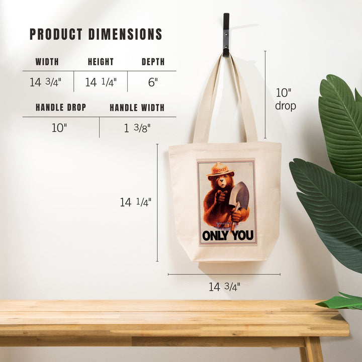 Smokey Bear, Only You, Officially Licensed Vintage Poster, Tote Bag Totes Lantern Press