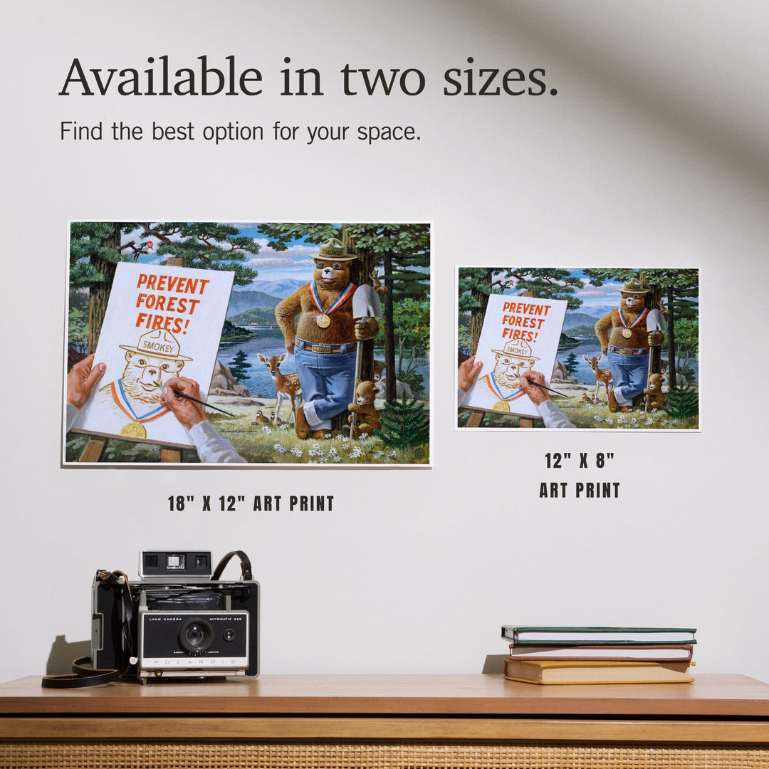 Smokey Bear, Posing with Medal, Officially Licensed Vintage Poster, Art & Giclee Prints Art Lantern Press