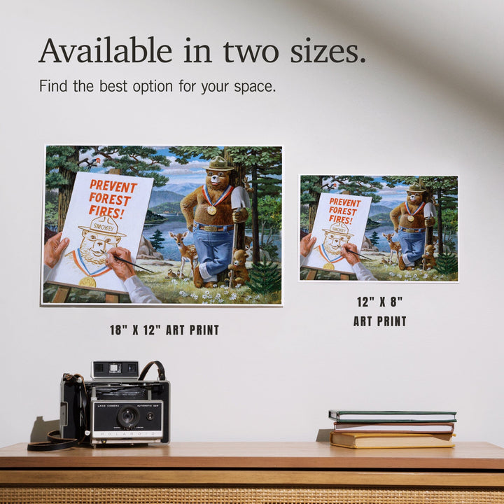 Smokey Bear, Posing with Medal, Officially Licensed Vintage Poster, Art & Giclee Prints Art Lantern Press