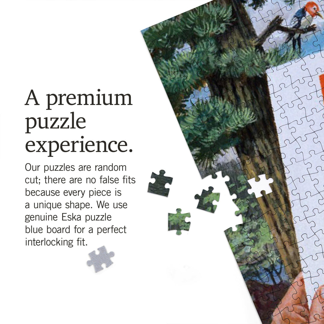 Smokey Bear, Posing with Medal, Officially Licensed Vintage Poster, Jigsaw Puzzle Puzzle Lantern Press