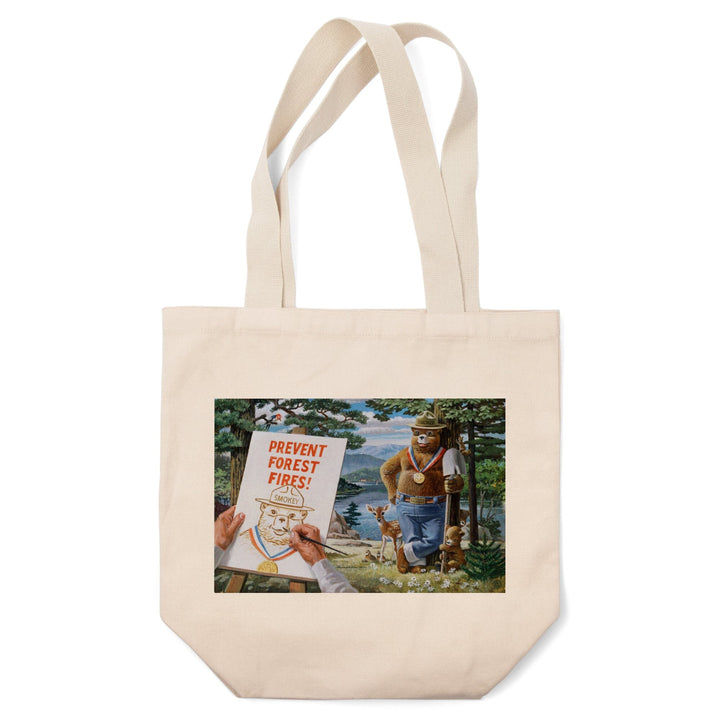 Smokey Bear, Posing with Medal, Officially Licensed Vintage Poster, Tote Bag Totes Lantern Press