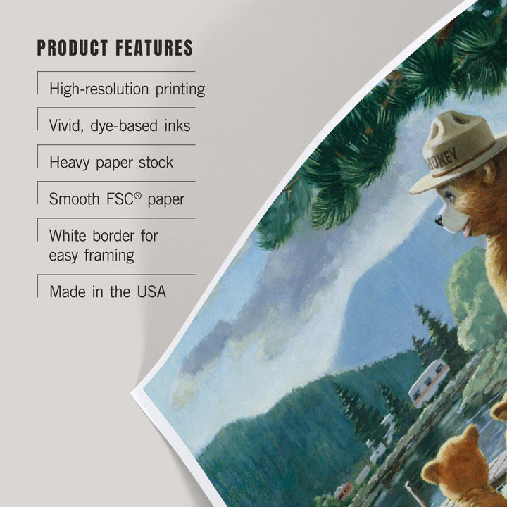 Smokey Bear, Posting Signs, Vintage Poster, Art & Giclee Prints Art Lantern Press