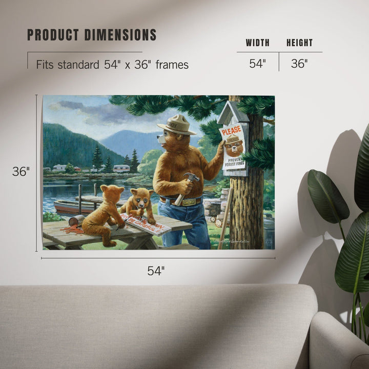 Smokey Bear, Posting Signs, Vintage Poster, Art & Giclee Prints Art Lantern Press