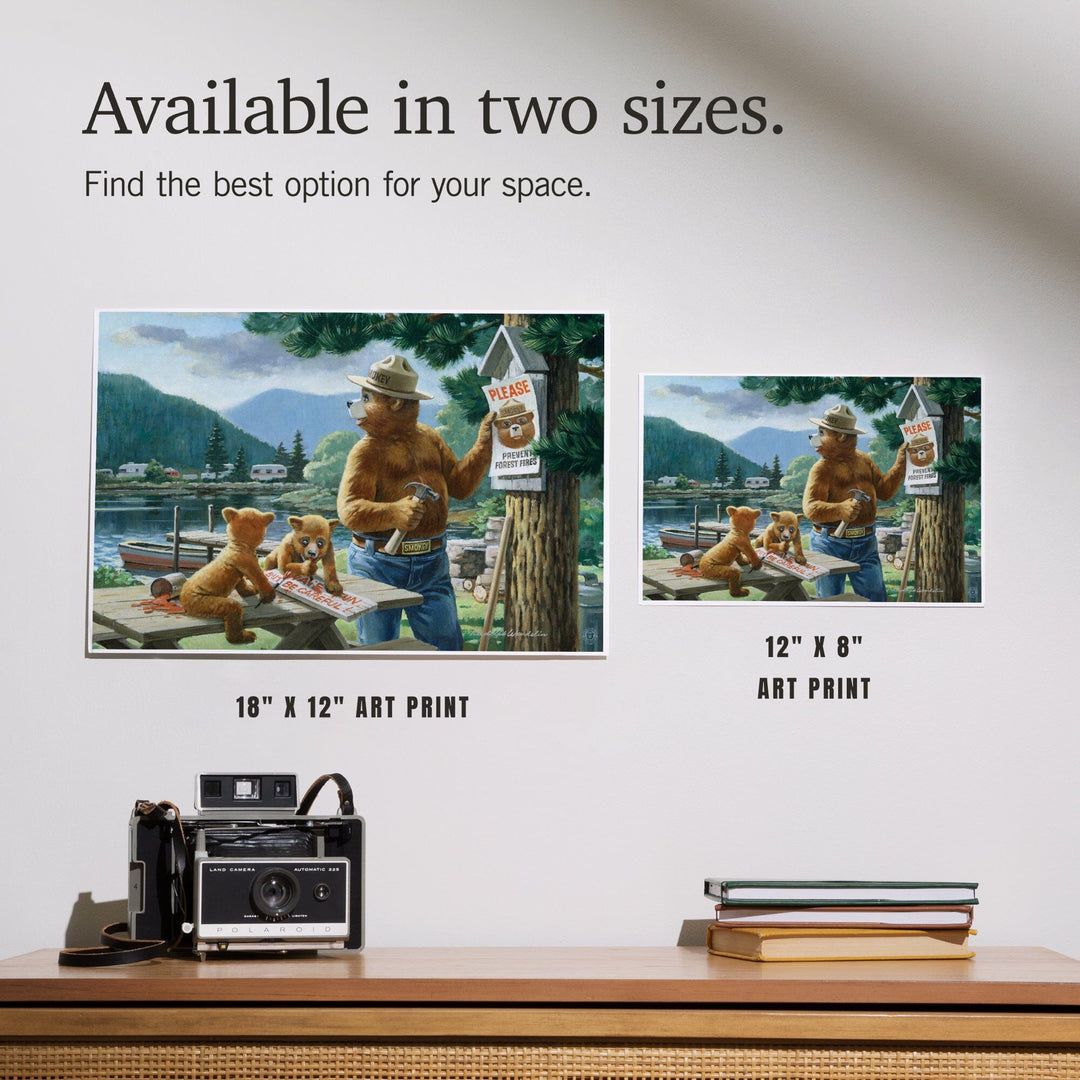 Smokey Bear, Posting Signs, Vintage Poster, Art & Giclee Prints Art Lantern Press