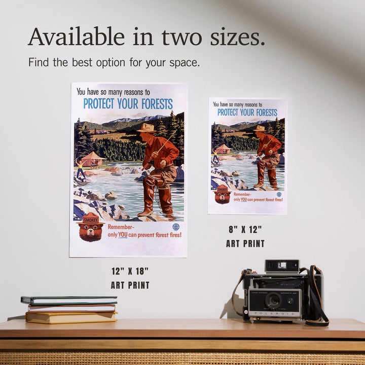 Smokey Bear, Protect Your Forests, Officially Licensed Vintage Poster, Art & Giclee Prints Art Lantern Press