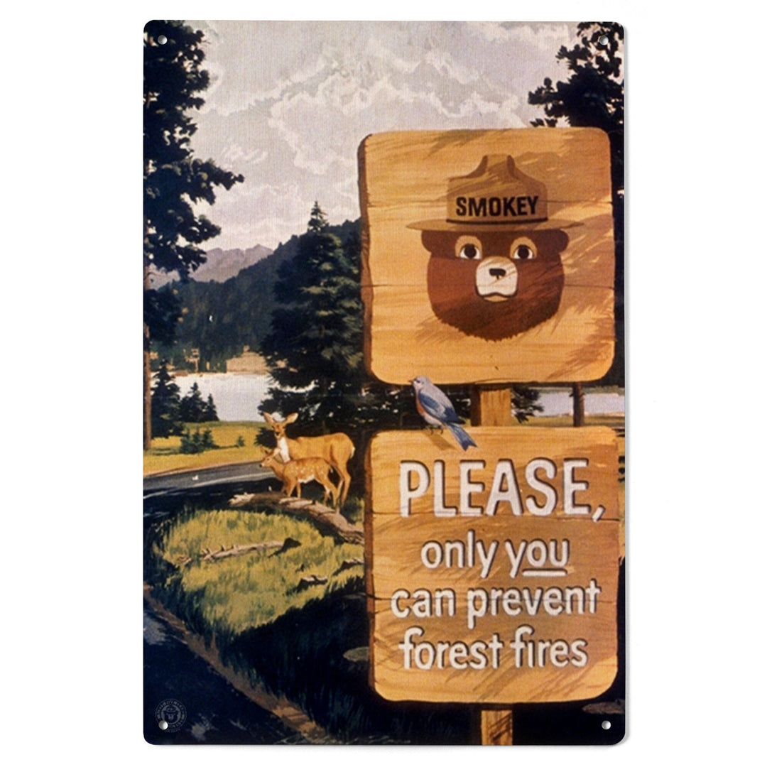 Smokey Bear, Smokey Signs, Vintage Poster, Wood Signs and Postcards Wood Lantern Press