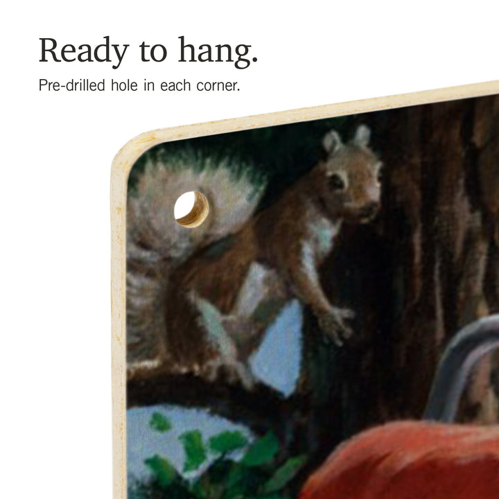 Smokey Bear, Spying on Campers, Vintage Poster, Wood Signs and Postcards Wood Lantern Press