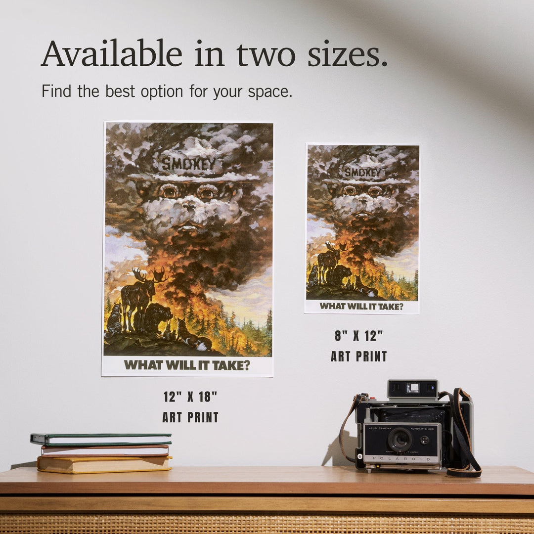 Smokey Bear, Time it Took to Grow a Tree, Officially Licensed Vintage Poster, Art & Giclee Prints Art Lantern Press