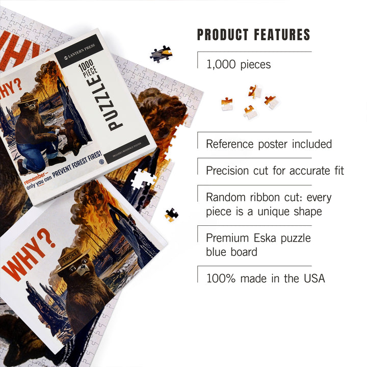 Smokey Bear, Why, Officially Licensed Vintage Poster, Jigsaw Puzzle Puzzle Lantern Press