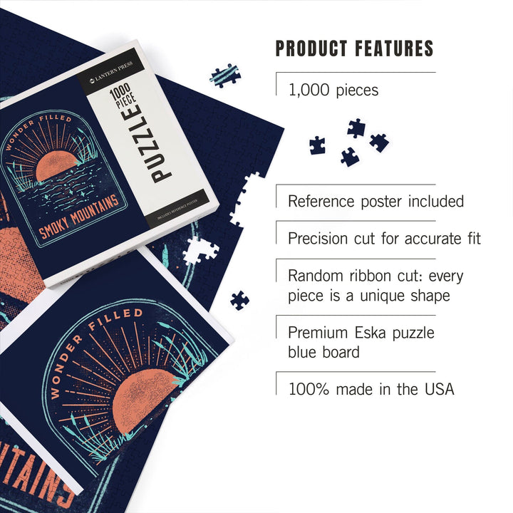 Smoky Mountains, Lake Life Series, Wonder Filled, Jigsaw Puzzle Puzzle Lantern Press