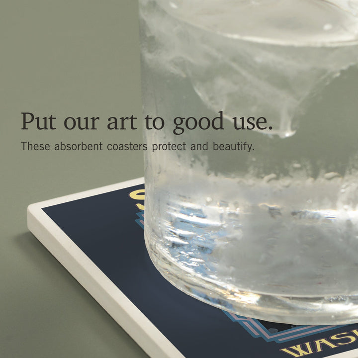 Snoqualmie Falls, Washington, Coasters Coasters Lantern Press