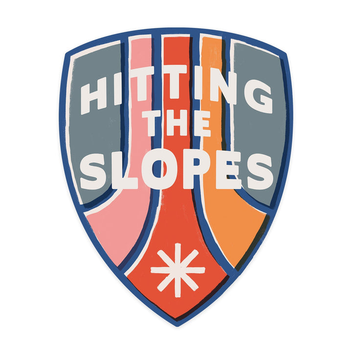 Snow Patrol Series, Hitting The Slopes, Contour, Vinyl Sticker Sticker Lantern Press