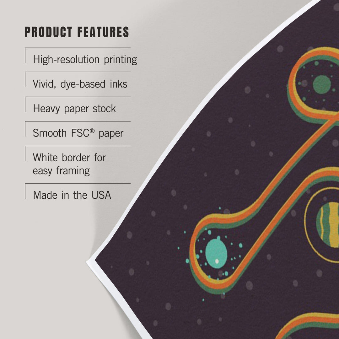 Space Is The Place Collection, Solar System, Taking The Scenic Route, Art & Giclee Prints Art Lantern Press
