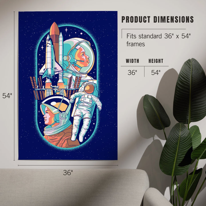 Space Queens Collection, Women in Space, Art & Giclee Prints Art Lantern Press