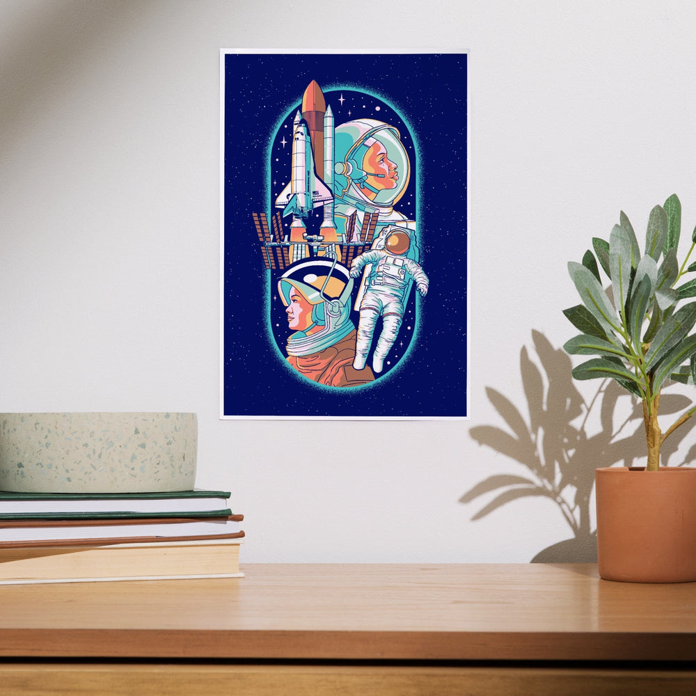 Space Queens Collection, Women in Space, Art & Giclee Prints Art Lantern Press