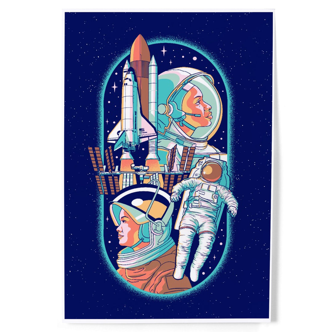 Space Queens Collection, Women in Space, Art & Giclee Prints Art Lantern Press