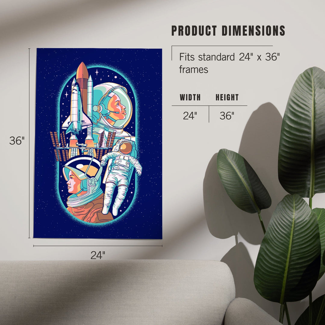 Space Queens Collection, Women in Space, Art & Giclee Prints Art Lantern Press