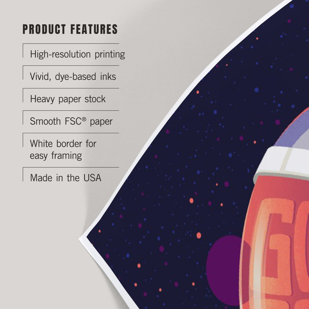 Spacethusiasm Collection, Astronaut, Gonna Space Out For A Bit, Art & Giclee Prints Art Lantern Press