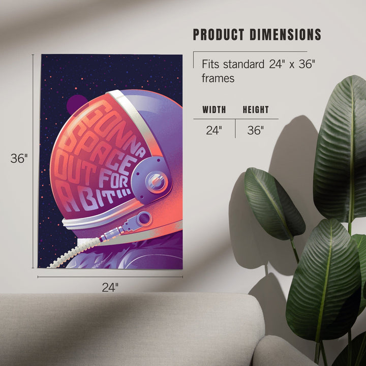 Spacethusiasm Collection, Astronaut, Gonna Space Out For A Bit, Art & Giclee Prints Art Lantern Press