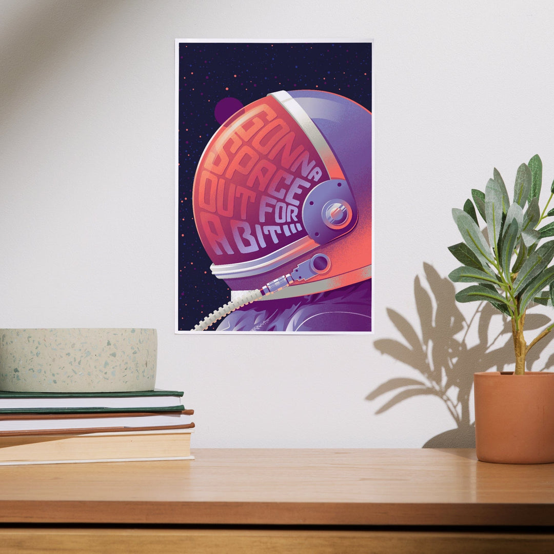 Spacethusiasm Collection, Astronaut, Gonna Space Out For A Bit, Art & Giclee Prints Art Lantern Press