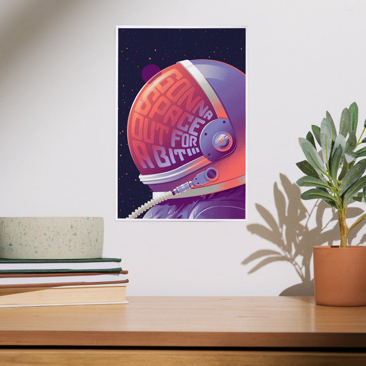 Spacethusiasm Collection, Astronaut, Gonna Space Out For A Bit, Art & Giclee Prints Art Lantern Press