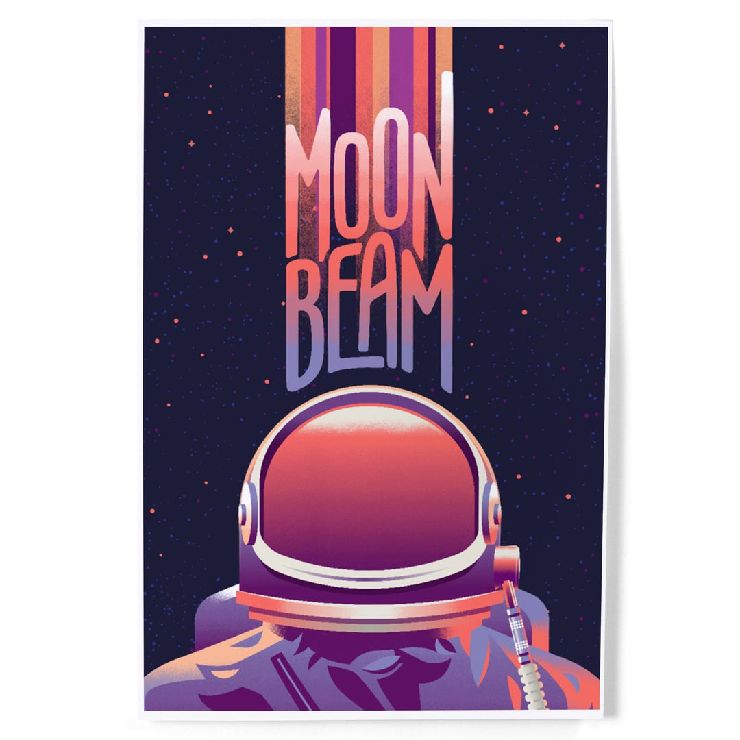 Spacethusiasm Collection, Astronaut, Moon Beam, Art & Giclee Prints Art Lantern Press