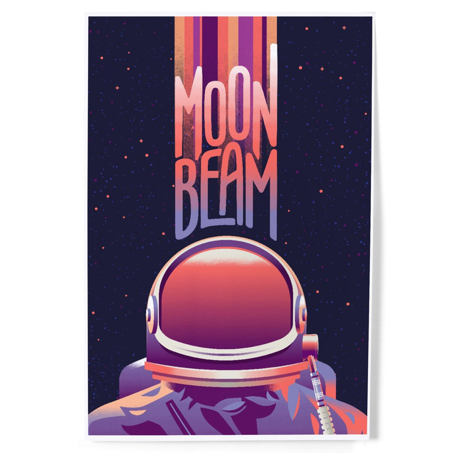 Spacethusiasm Collection, Astronaut, Moon Beam, Art & Giclee Prints Art Lantern Press