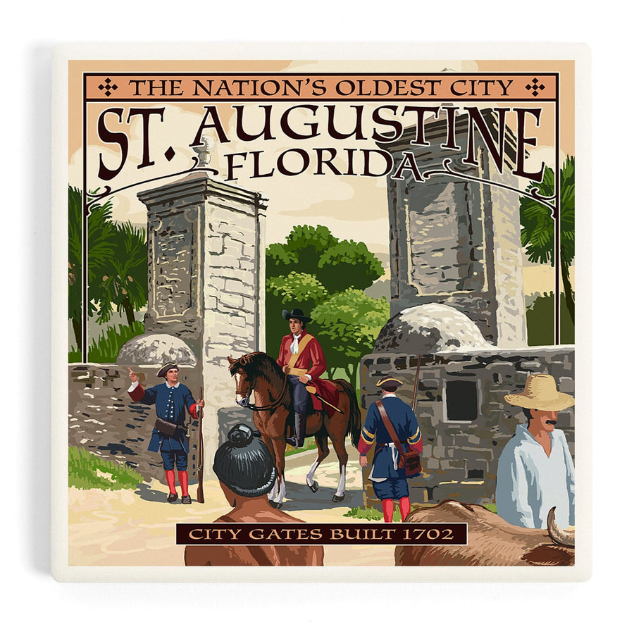 St. Augustine, Florida, City Gates, Coasters Coasters Lantern Press