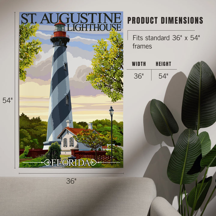 St. Augustine, Florida Lighthouse, Art & Giclee Prints Art Lantern Press