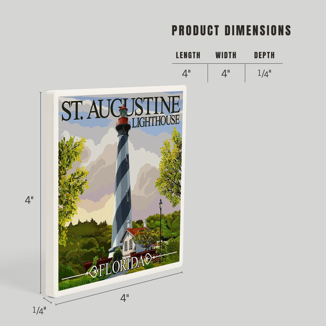 St. Augustine, Florida Lighthouse, Coasters Coasters Lantern Press