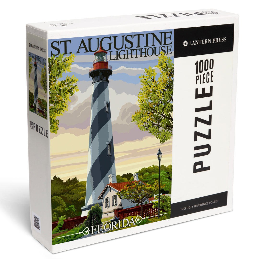 St. Augustine, Florida Lighthouse, Jigsaw Puzzle Puzzle Lantern Press