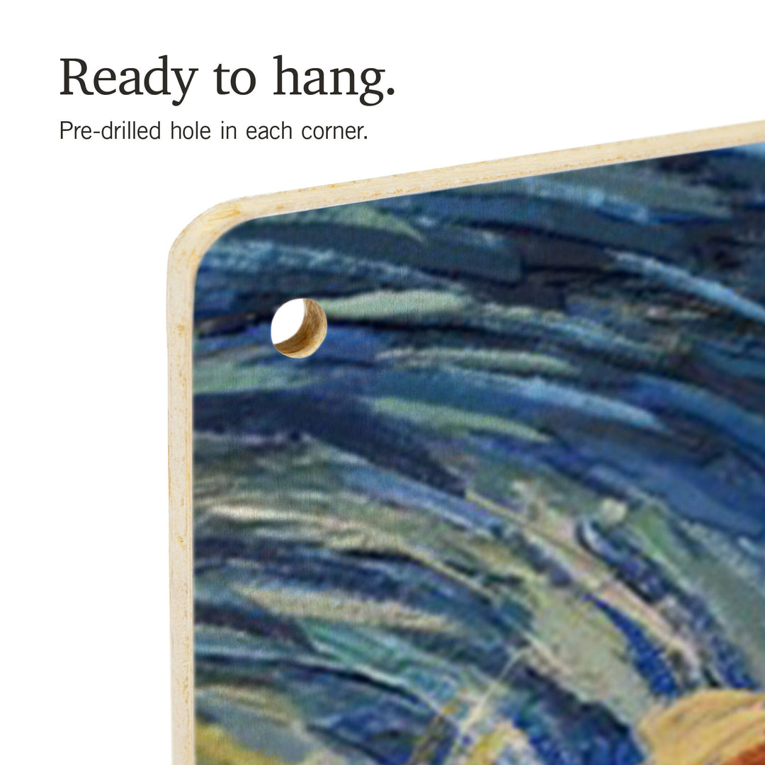 St. Augustine, Florida, Lighthouse, Starry Night, Lantern Press Artwork, Wood Signs and Postcards Wood Lantern Press