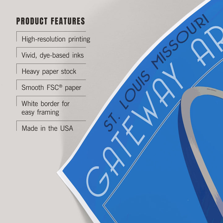 St. Louis, Missouri, Gateway Arch in Fall, Art & Giclee Prints Art Lantern Press
